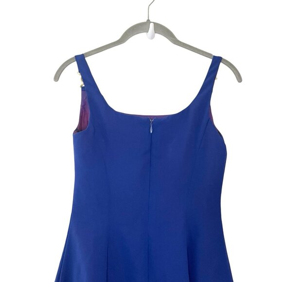 90s Mcclintock‎ Prom Dress Skater Mini Rhinestone Strap Whimsy Tiered Glam 2P - Picture 4 of 6